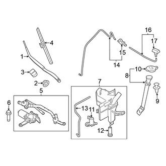 Nissan OE - Windshield - Wiper & Washer Components