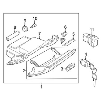 Nissan OE - Instrument Panel - Glove Box (Convertible)