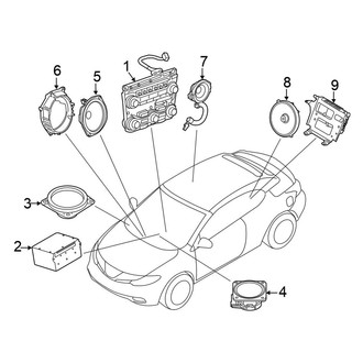 Nissan OE - Instrument Panel - Sound System (Convertible)