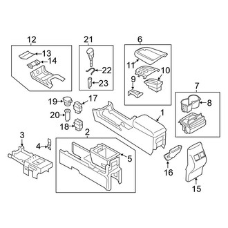 Nissan OE - Center Console (Convertible)