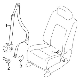 Nissan OE - Restraint Systems - Front Seat Belts (Convertible)