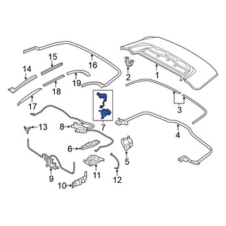 Nissan OE - Convertible Top Stowage Compartment Latch