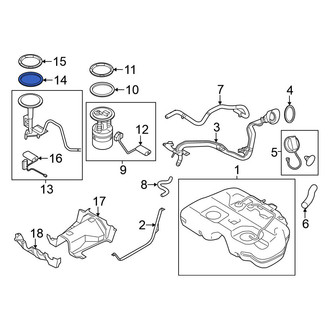 Nissan OE - Fuel Pump Tank Seal