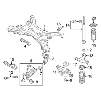 Nissan OE - Rear Suspension - Suspension Components (Convertible)