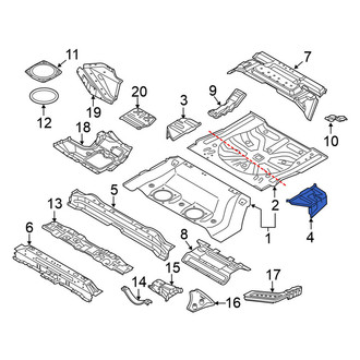 Nissan OE - Rear Left Floor Extension