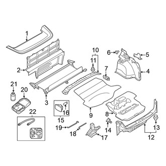 Nissan OE - Rear Body & Floor - Interior Trim (Convertible)
