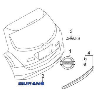 Nissan OE - Rear Hatch Emblem