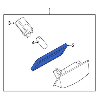 Nissan OE - License Light Lens Gasket