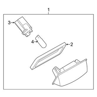 Nissan OE - Rear Lamps - License Lamps (Convertible)