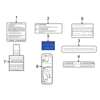 Nissan OE - A/C System Information Label