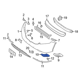 Nissan OE - Front Left Fog Light Trim