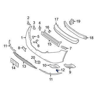 Nissan OE - Bumper Trim Screw
