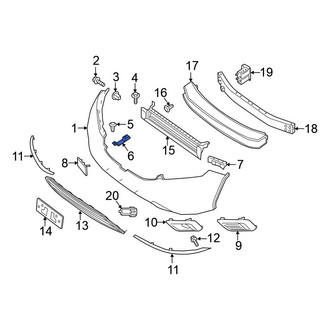 Nissan OE - Front Right Bumper Cover Stay
