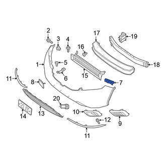 Nissan OE - Front Right Bumper Cover Support Rail