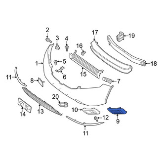 Nissan OE - Front Right Jack Plug Cover