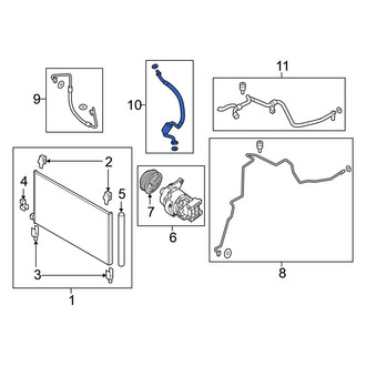 Nissan OE - A/C Refrigerant Suction Hose