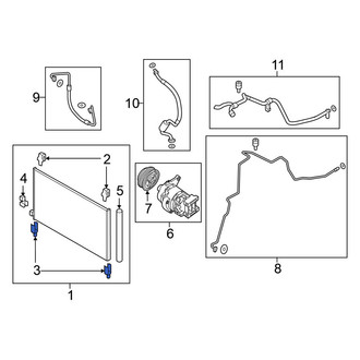 Nissan OE - Lower A/C Condenser Mount