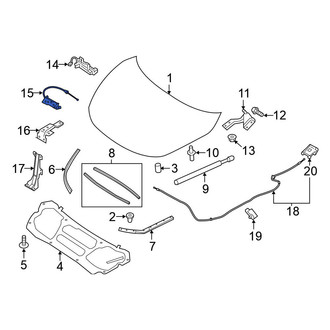 Nissan OE - Front Hood Safety Catch