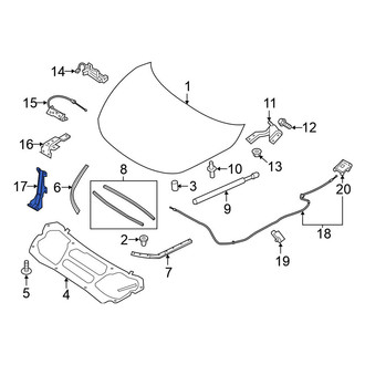 Nissan OE - Lower Hood Latch Bracket