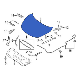 Nissan OE - Front Hood Panel