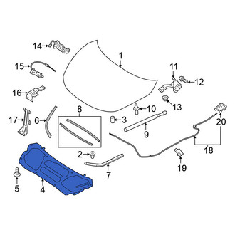 Nissan OE - Hood Insulation Pad