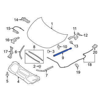 Nissan OE - Left Hood Lift Support
