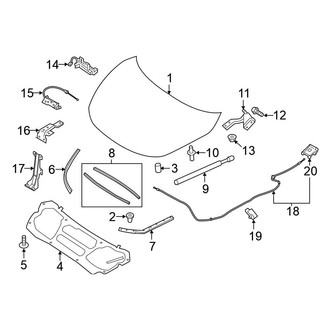 Nissan OE - Hood & Components