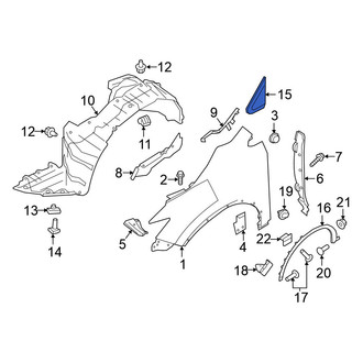 Nissan OE - Front Left Fender Molding