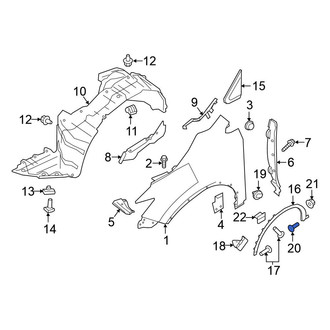 Nissan OE - Bumper Cover Screw