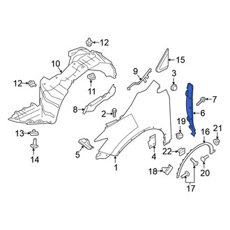 Nissan OE - Front Right Lower Fender Filler Panel