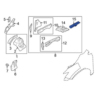 Nissan OE - Front Left Floor Side Rail