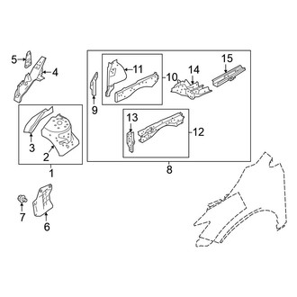 Nissan OE - Front Right Frame Side Member Assembly
