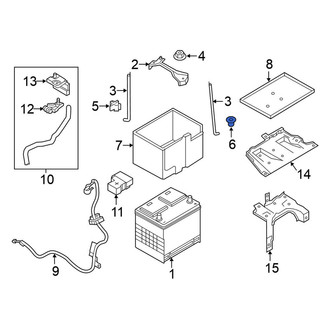 Nissan OE - Battery Hold Down Clip