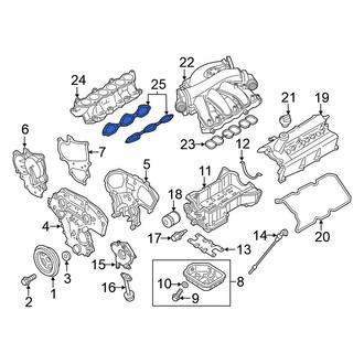 Nissan OE - Lower Engine Intake Manifold Gasket