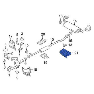 Nissan OE - Rear Floor Pan Heat Shield