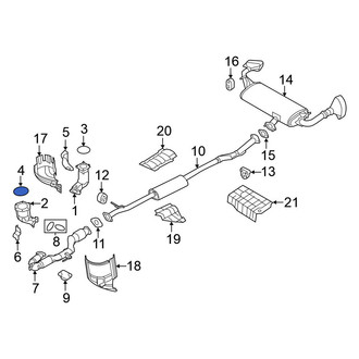 Nissan OE - Front Exhaust Crossover Gasket