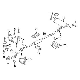 Nissan OE - Exhaust System - Exhaust Components (3.5L)