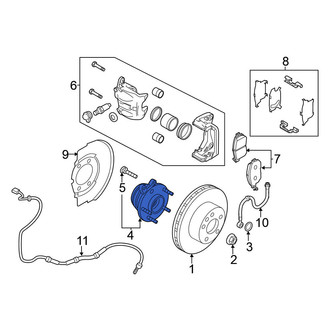 Nissan OE - Front Wheel Bearing and Hub Assembly