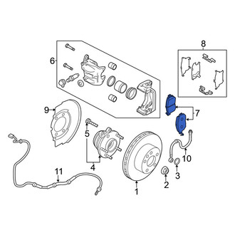 Nissan OE - Front Disc Brake Pad Set