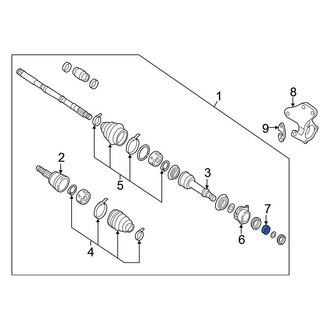 Nissan OE - CV Axle Shaft Carrier Bearing