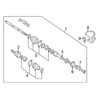 Nissan OE - Front Suspension - Drive Axles (FWD)