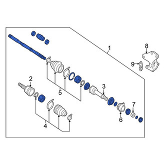 Nissan OE - Front Left CV Axle Assembly
