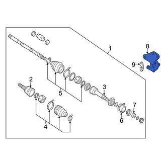 Nissan OE - Right CV Axle Shaft Carrier Bearing Bracket
