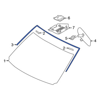 Nissan OE - Front Windshield Molding