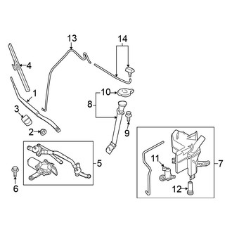 Nissan OE - Windshield - Wiper & Washer Components