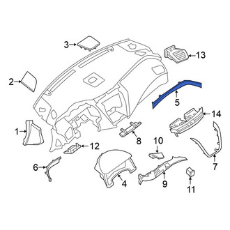 Nissan OE - Right Instrument Panel Molding