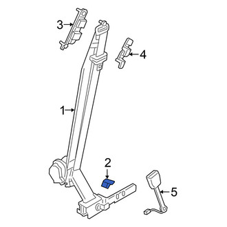 Nissan OE - Front Left Seat Belt Anchor Plate Cover
