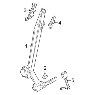 Nissan OE - Restraint Systems - Front Seat Belts (3.5L)