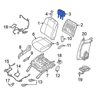 Nissan OE - Front Right Headrest