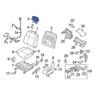 Nissan OE - Front Left Headrest